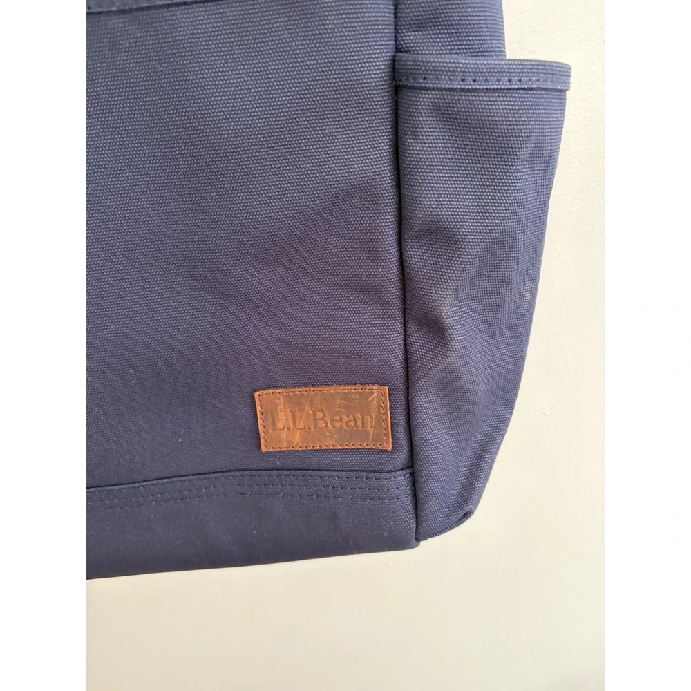 L.L. Bean Stonington Daily Carry Work Bag in navy canvas